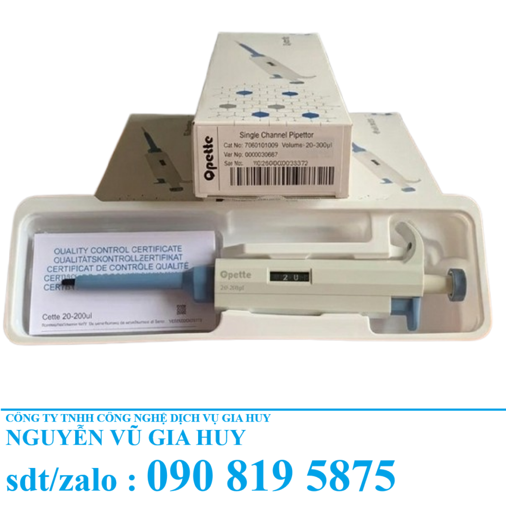 Micropipet Tự Động 1 Kênh Dải 0.1-1000µl